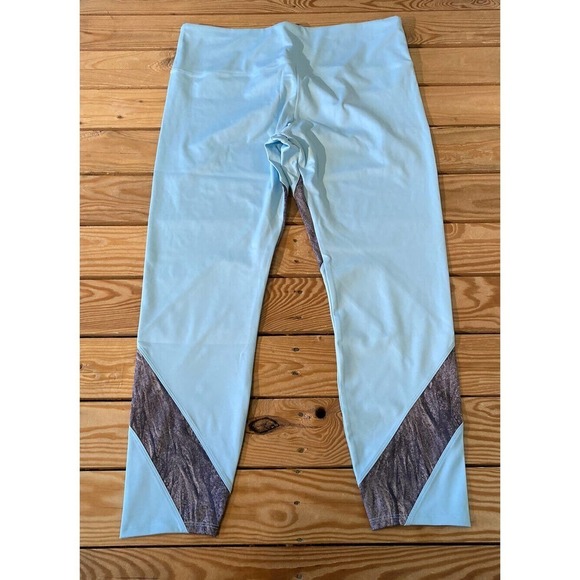 NEW Soulgani Active California Love Twin Soul Leggings Size XL Women’s Blue - Picture 1 of 8